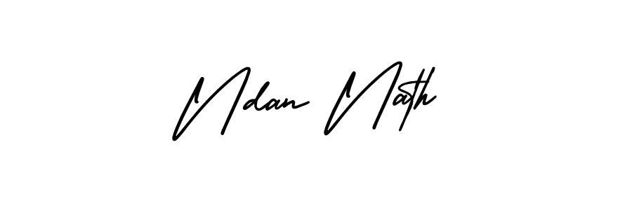 How to make Ndan Nath signature? AmerikaSignatureDemo-Regular is a professional autograph style. Create handwritten signature for Ndan Nath name. Ndan Nath signature style 3 images and pictures png